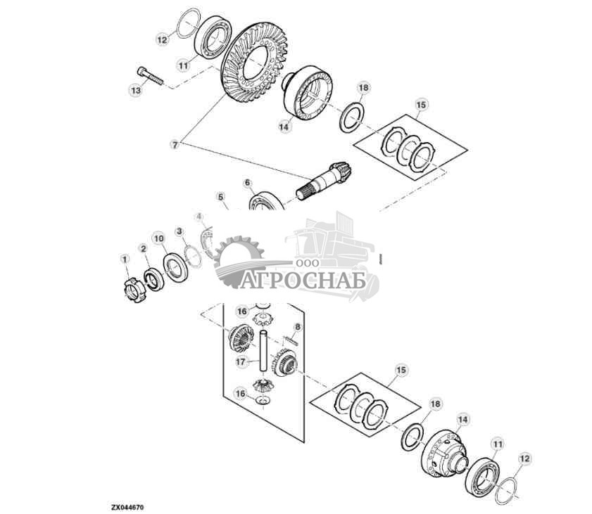 DIFFERENTIAL (2802 MM 4-WHEEL DRIVE VERSION) 